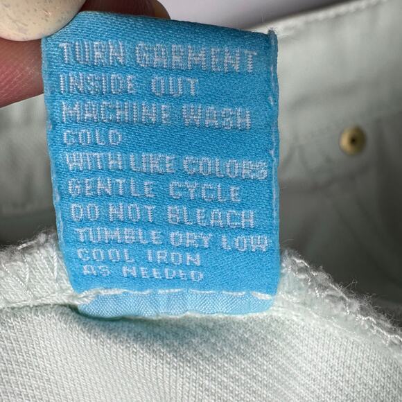 J Mclaughlin Pants Womens 6 Mint Green Lexi Jeans Pockets Stretch Casual Preppy - Picture 8 of 13